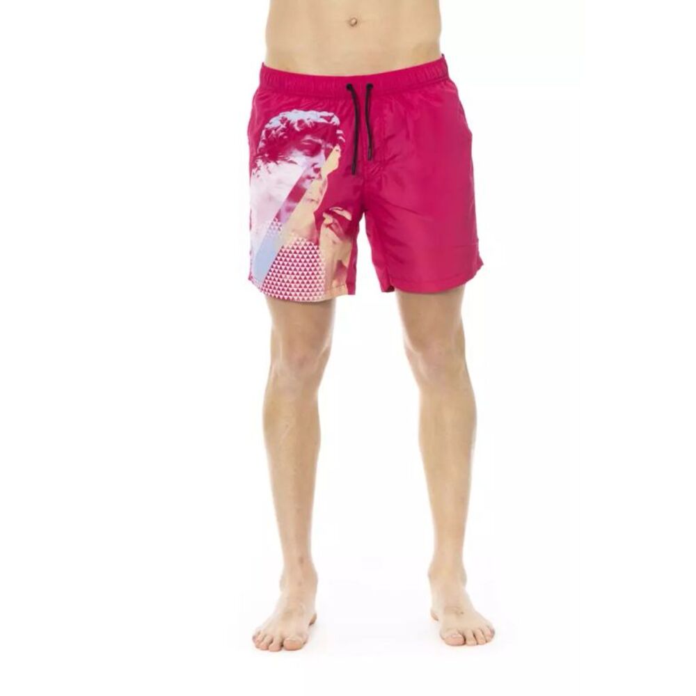 Bikkembergs Fuchsia Polyester Men Swim Men's Short
